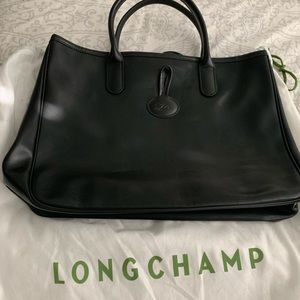 Longchamp Roseau Leather Tote Bag